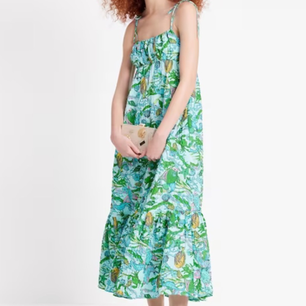 Kate Spade Under the Sea Tie-Strap Dress